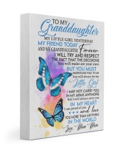 LITTLE GIRL - MOMMOM TO GRANDDAUGHTER 11x14 Gallery Wrapped Canvas Prints front