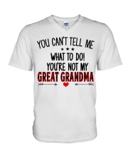 YOU CAN'T TELL ME - SPECIAL GIFT FOR GRANDCHILD V-Neck T-Shirt tile