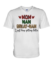 I JUST KEEP GETTING BETTER - PERFECT GIFT FOR NAN V-Neck T-Shirt tile