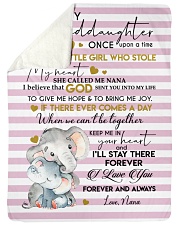 I'LL STAY THERE - GRANDDAUGHTER GIFT WITH ELEPHANT Sherpa Fleece Blanket tile