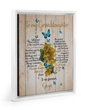 BELIEVE IN YOURSELF - BEST GIFT FOR GRANDDAUGHTER Floating Framed Canvas Prints White tile