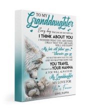 I THINK ABOUT YOU - BEST GIFT FOR GRANDDAUGHTER 11x14 Gallery Wrapped Canvas Prints front