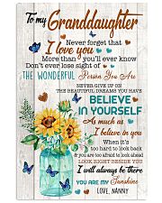 BELIEVE IN YOURSELF - GREAT GIFT FOR GRANDDAUGHTER 11x17 Poster front