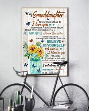 BELIEVE IN YOURSELF - GREAT GIFT FOR GRANDDAUGHTER 11x17 Poster lifestyle-poster-7