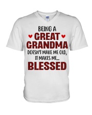 Being A Great Grandma - Perfect Gift For Grandma V-Neck T-Shirt tile
