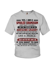 YES I AM A SPOILED GRANDSON Youth T-Shirt front