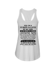 MESS WITH ME - TO DAUGHTER FROM MOM Ladies Flowy Tank tile