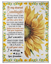 LIVE LIFE TO THE FULLEST - TO GRANDDAUGHTER Small Fleece Blanket - 30" x 40" front