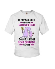 IF I'M SPOILED - SPECIAL GIFT FOR GRANDKIDS Youth T-Shirt front