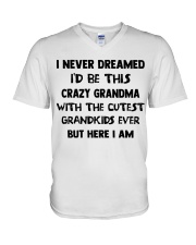 I Never Dreamed - Perfect Gift For Grandma V-Neck T-Shirt tile