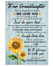 JUST DO YOUR BEST - GREAT GIFT FOR GRANDDAUGHTER 11x17 Poster front