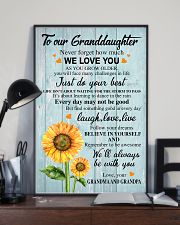 JUST DO YOUR BEST - GREAT GIFT FOR GRANDDAUGHTER 11x17 Poster lifestyle-poster-2