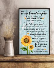 JUST DO YOUR BEST - GREAT GIFT FOR GRANDDAUGHTER 11x17 Poster lifestyle-poster-3