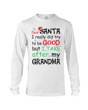 I TAKE AFTER MY GRANDPA - LOVELY GIFT FOR GRANDSON Long Sleeve Tee tile