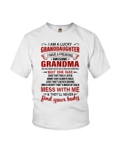 I AM A LUCKY GRANDDAUGHTER Youth T-Shirt front