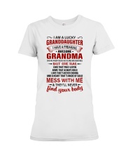 I AM A LUCKY GRANDDAUGHTER Premium Fit Ladies Tee tile