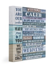 WE LOVE YOU - GRANDMA AND POPPIE TO CALEB 11x14 Gallery Wrapped Canvas Prints front