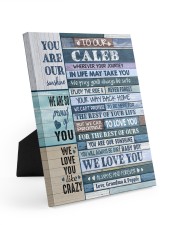 WE LOVE YOU - GRANDMA AND POPPIE TO CALEB Easel-Back Gallery Wrapped Canvas tile