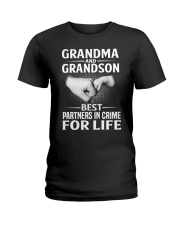 GRANDMA AND GRANDSON BEST PARTNERS IN CRIME FOR LIFE Ladies T-Shirt tile