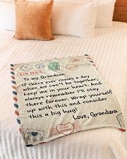 LOVELY BLANKET FOR YOUR GRANDSON FROM GRANDMA Small Fleece Blanket - 30" x 40" aos-coral-fleece-blanket-30x40-lifestyle-front-01