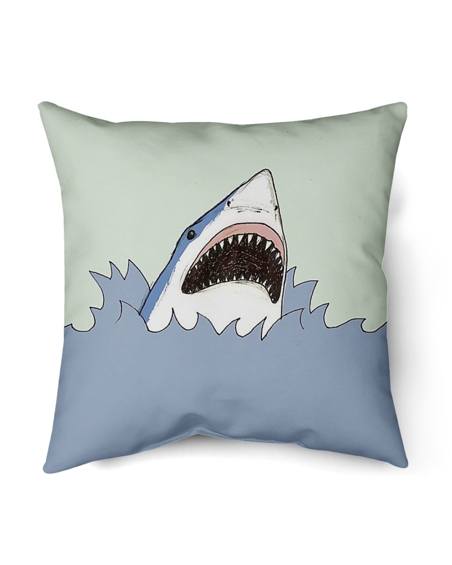 Shark Vector art Indoor Pillow - 16” x 16”