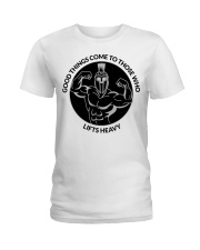 Good Things Come Gym Design Ladies T-Shirt thumbnail
