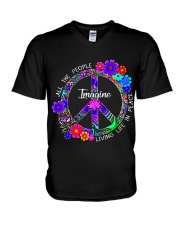 hippie-2605-tr174 V-Neck T-Shirt tile
