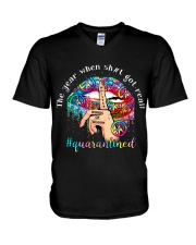 hippie-2605-tr182 V-Neck T-Shirt tile