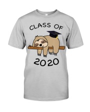 Class Of 2020 Funny Sloth Grad Senior Back School Classic T-Shirt front