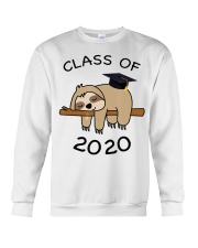 Class Of 2020 Funny Sloth Grad Senior Back School Crewneck Sweatshirt thumbnail