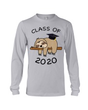 Class Of 2020 Funny Sloth Grad Senior Back School Long Sleeve Tee thumbnail