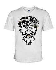 GUINEA PIG SKULL V-Neck T-Shirt thumbnail