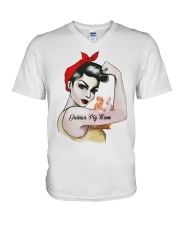 Guinea Pig Mom V-Neck T-Shirt thumbnail