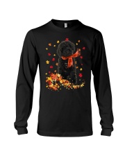 Autumn Leaves Scraf Labradoodle 3 Long Sleeve Tee tile