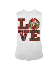 Christmas Love - CREAM Lng-haired Dachshund Sleeveless Tee tile