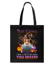 Karma - Basenji Tote Bag tile
