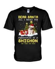 Dear Santa - Shichon V-Neck T-Shirt tile