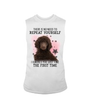 Repeat - CHOCOLATE Standard Poodle Sleeveless Tee tile