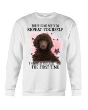 Repeat - CHOCOLATE Standard Poodle Crewneck Sweatshirt tile
