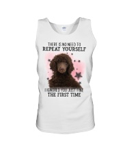 Repeat - CHOCOLATE Standard Poodle Unisex Tank tile