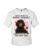 Repeat - CHOCOLATE Standard Poodle Youth T-Shirt tile
