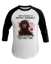 Repeat - CHOCOLATE Standard Poodle Baseball Tee tile
