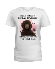 Repeat - CHOCOLATE Standard Poodle Ladies T-Shirt tile