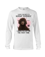 Repeat - CHOCOLATE Standard Poodle Long Sleeve Tee tile