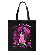Pink Moon - BLACK Boston Terrier Tote Bag tile