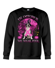 Pink Moon - BLACK Boston Terrier Crewneck Sweatshirt tile