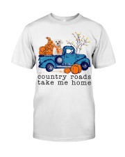 156 Country Roads Maltese 1 Classic T-Shirt front