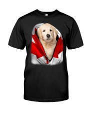 Canada Flag - Golden Retriever Classic T-Shirt front