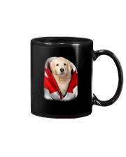 Canada Flag - Golden Retriever Mug tile