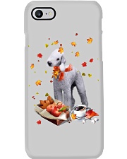 Autumn Leaves Bedlington Terrier Phone Case tile